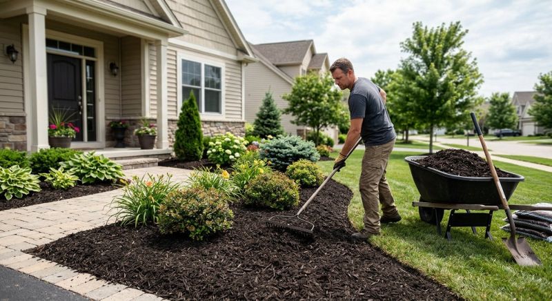 Shredded Mulch Installation in Ventura County, CA